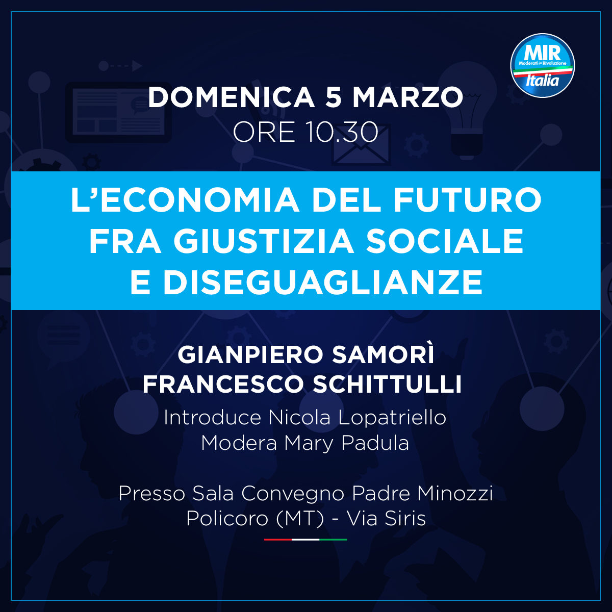 gianpiero samorì intervento convegno economia del futuro policoro