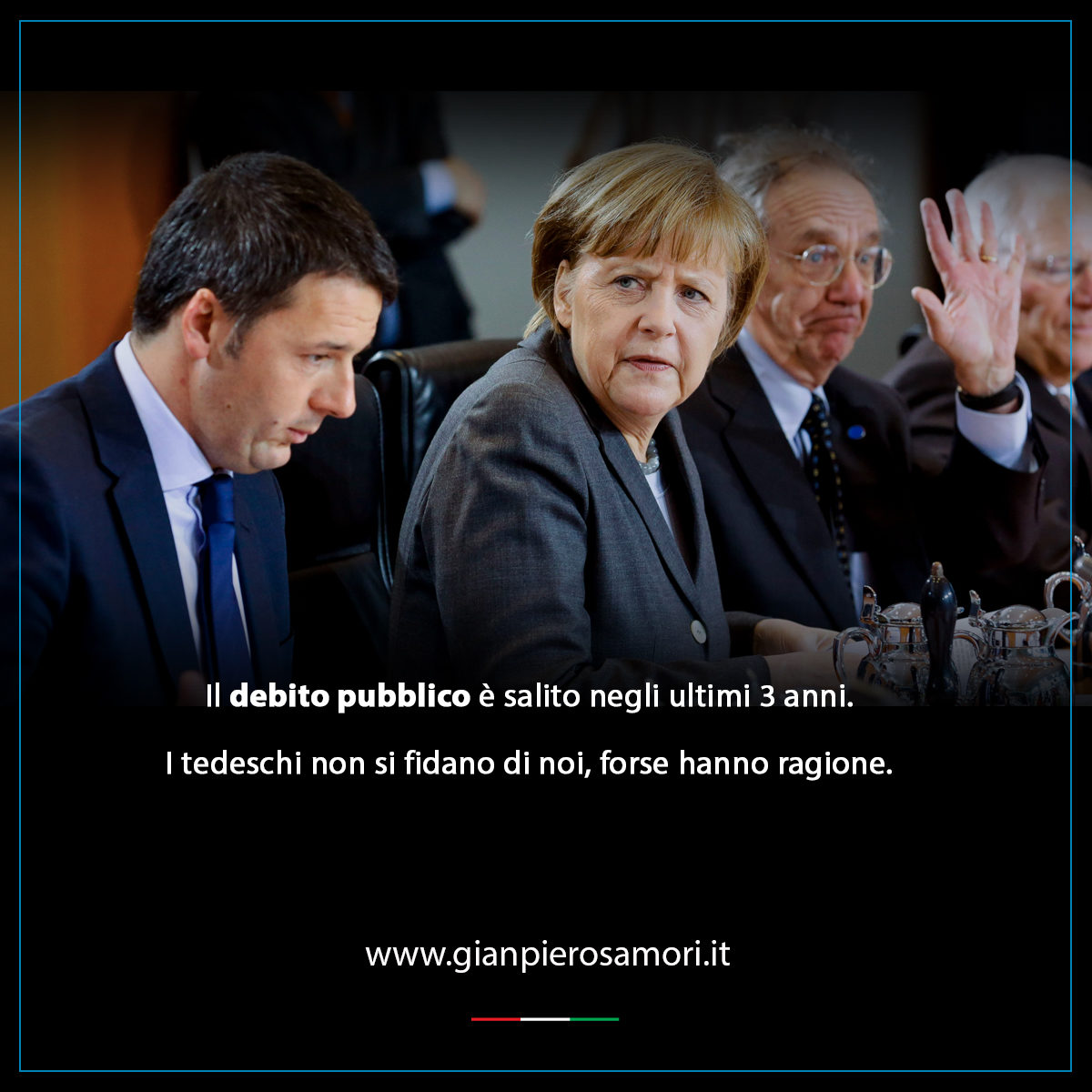 gianpiero Samorì Merkel tedeschi debito pubblico