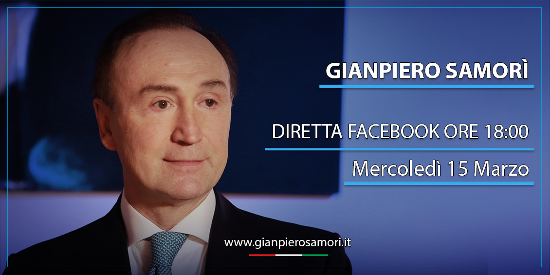 gianpiero Samorì 15 Marzo Diretta facebook