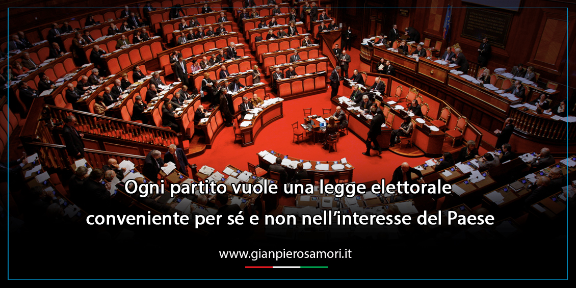 Samorì su Legge elettorale